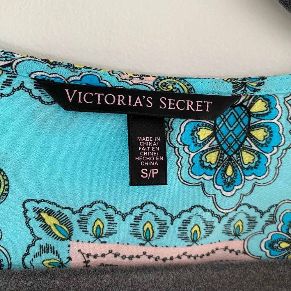 Victoria’s Secret Paisley Turquoise Swim‎ Cover-Up Kimono Small Resort Tropical